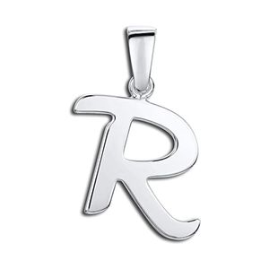 آویز گردنبند نقره مدل حرف r