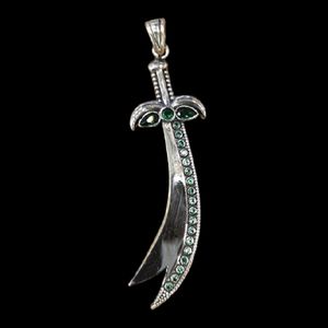 آویز گردنبند نقره مدل شمشیر ذوالفقار کد 6800