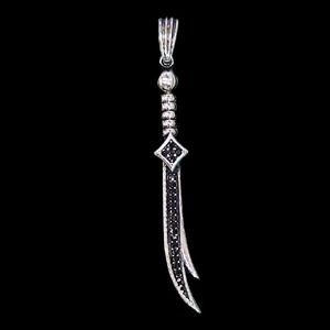 آویز گردنبند نقره مدل شمشیر ذوالفقار کد 8333