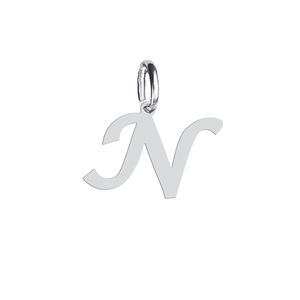 آویز گردنبند نقره هایکا طرح حرف n مدل n.ha 271
