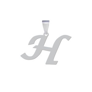 آویز گردنبند نقره هایکا مدل حرف h کد an.h 238