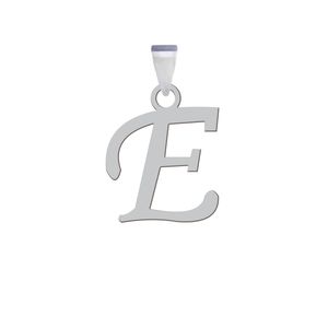 آویز گردنبند نقره هایکا مدل حرف لاتین e کد ha 11