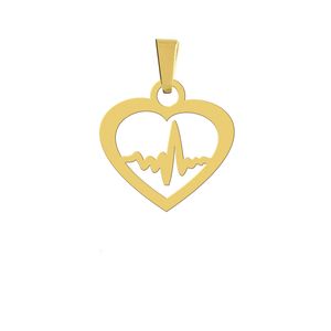 آویز گردنبند نقره هایکا مدل ضربان قلب کد nha 38