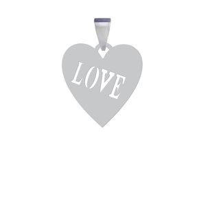 آویز گردنبند نقره هایکا مدل قلب و love کد anh 72