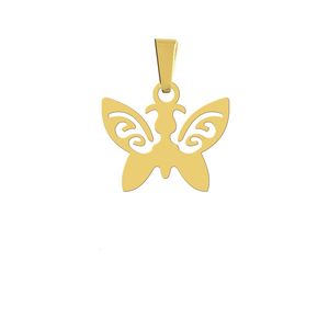 آویز گردنبند نقره هایکا مدل پروانه کد n.ha 125