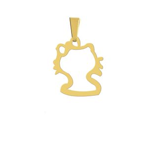 آویز گردنبند نقره هایکا مدل کیتی کد nha 110