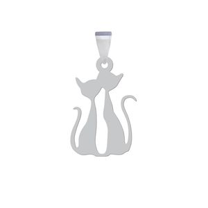 آویز گردنبند نقره هایکا مدل گربه کد an.h 235
