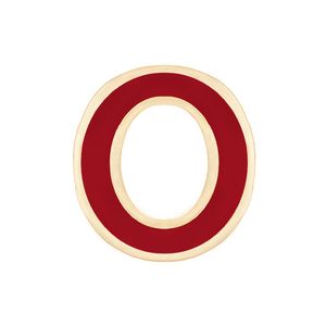 آویز گردنبند نقره ژابیز مدل حرف o