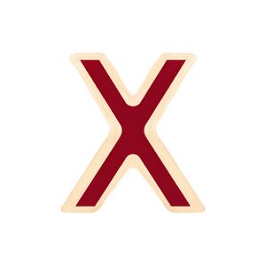 آویز گردنبند نقره ژابیز مدل حرف x