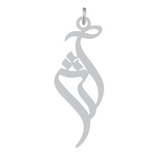 آویز گردنبند نقره کرابو طرح آرش مدل kn2 1159