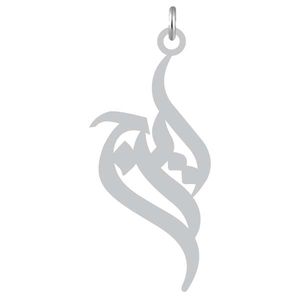 آویز گردنبند نقره کرابو طرح ایرج مدل kn2 1127