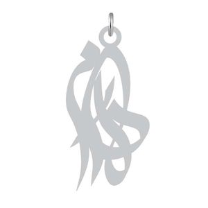 آویز گردنبند نقره کرابو طرح دلارام مدل kn2 979