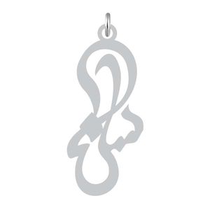 آویز گردنبند نقره کرابو طرح سلنا مدل kn2 889