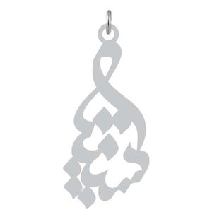 آویز گردنبند نقره کرابو طرح سپنتا مدل kn2 858