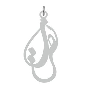 آویز گردنبند نقره کرابو طرح نصرت مدل kn2 528
