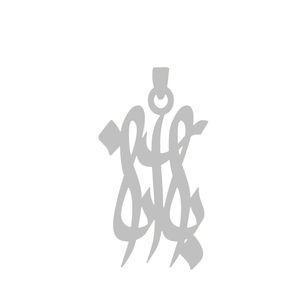آویز گردنبند نقره گالری طلا و جواهر اپال طرح اسم بارانا