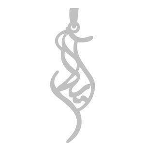 آویز گردنبند نقره گالری طلا و جواهر اپال مدل اسم آیلار