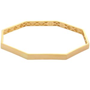 النگو طلا 18 عیار زنانه طلای مستجابی مدل آینه ای 8 ضلعی t663 کد 02