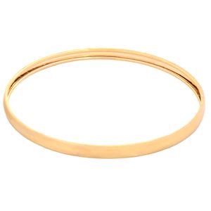 النگو طلا 18 عیار زنانه طلای مستجابی مدل آینه ای کد s1 سایز 1