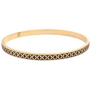 النگو طلا 18 عیار زنانه طلای مستجابی مدل سیاه قلم جلوا کد 1