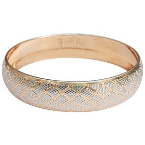 النگو طلا 18 عیار زنانه گالری طلای ونوسام مدل تک پوش دیاکو کد v1019s1w