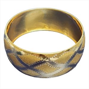 النگو طلا 18 عیار زنانه گالری یارطلا مدل تکپوش پهن ماری کد al70 g 1