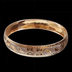 النگو طلا 18 عیار زنانه گالری یارطلا مدل شقایق کد al68 w 1