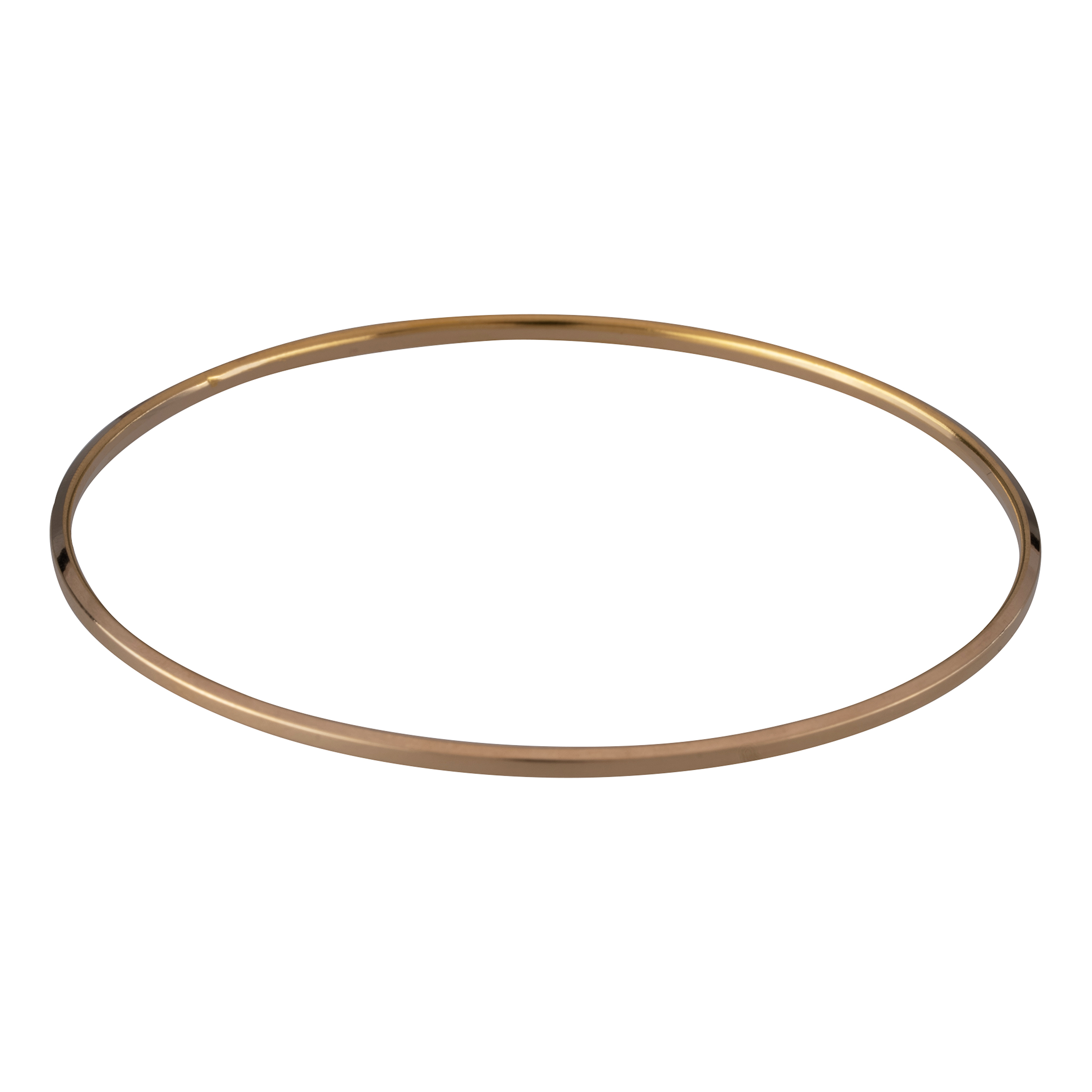 النگو طلا 18 عیار زنانه گنجینه هنر خوش نشین مدل آینه ای l20