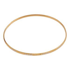 النگو طلا کم اجرت 18 عیار زنانه حانیه مدل h100 سایز 3