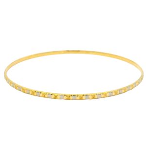 النگو طلا کم اجرت 18 عیار زنانه حانیه مدل h502 سایز 2
