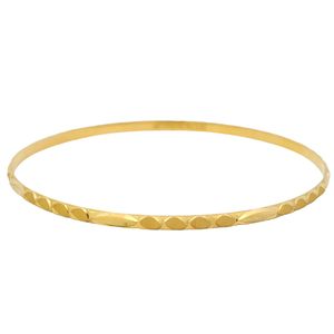 النگو طلا کم اجرت 18 عیار زنانه حانیه مدل h503 سایز 2
