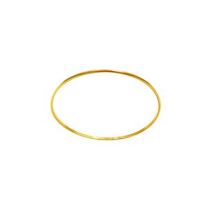 النگو طلا کم اجرت 18 عیار زنانه زرلاین مدل آینه‌ای نازک کد b 300031 سایز 3