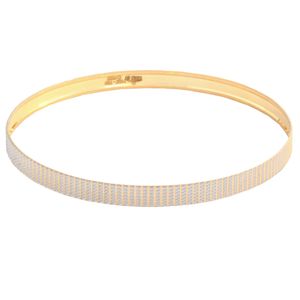 النگو طلا کم اجرت 18 عیار زنانه طلای مستجابی مدل اسپرلوس w کد t4008 سایز 4