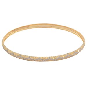 النگو طلا کم اجرت 18 عیار زنانه طلای مستجابی مدل مهریار s کد e1808  سایز 2