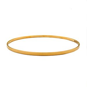 النگو طلا کم اجرت 18 عیار زنانه کاپانی مدل آینه ای متوسط کد kl002 سایز 3