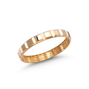 النگو طلا کم اجرت 18 عیار زنانه کیمیا زر مدل بارمان 104 2 سایز 4