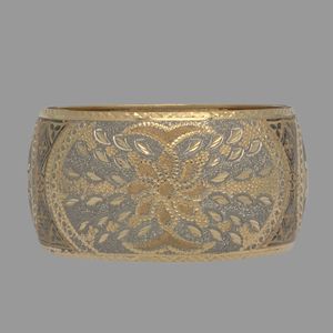 النگو طلا کم اجرت 18 عیار زنانه گالری طلا و شمش برلیان مدل مارلیک سایز 3