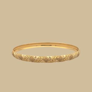 النگو کم اجرت ۱۸ عیار زنانه گالری طلا و شمش برلیان مدل یکتا سایز ۱