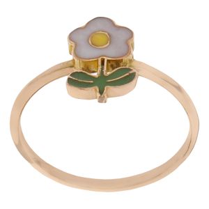 انگشتر طلا 18 عیار دخترانه میو گلد مدل r1393 45