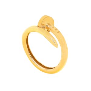 انگشتر طلا 18 عیار زنانه درنیتا گلد مدل میخ کارتیه کد 546cn
