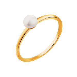 انگشتر طلا 18 عیار زنانه قیراط طرح مروارید کد gh2791
