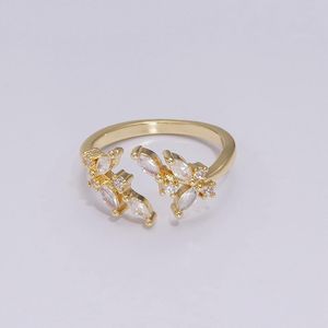 انگشتر طلا 18 عیار زنانه قیراط مدل مارکیز کد gh2600