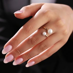 انگشتر طلا 18 عیار زنانه مایا ماهک مدل sr0555 طرح مروارید نشان