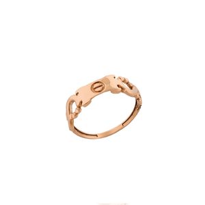 انگشتر طلا 18 عیار زنانه هور گالری مدل لاو کارتیه و بی نهایت کد hcr235