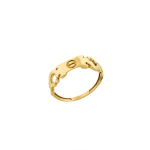 انگشتر طلا 18 عیار زنانه هور گالری مدل لاو کارتیه و بی نهایت کد hcr236