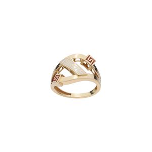 انگشتر طلا 18 عیار زنانه ورساچه گلدم مدل r 390012