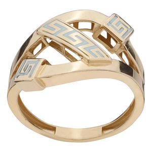 انگشتر طلا 18 عیار زنانه ورساچه گلدم مدل r 390033