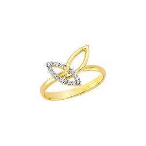 انگشتر طلا 18 عیار زنانه کیا گالری مدل rm651