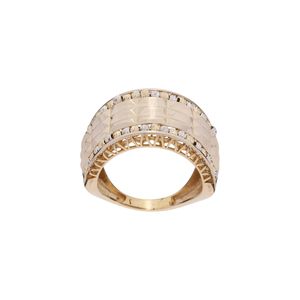 انگشتر طلا 18 عیار زنانه گلدم مدل r 3090001