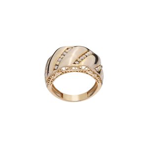 انگشتر طلا 18 عیار زنانه گلدم مدل r 3090002